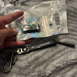 Jaguar keychain & tire valve covers